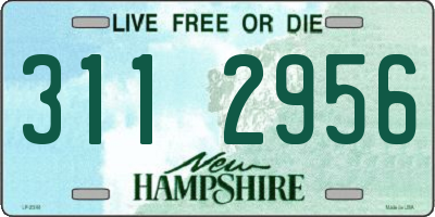 NH license plate 3112956