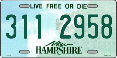NH license plate 3112958