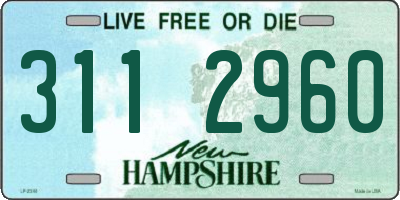 NH license plate 3112960