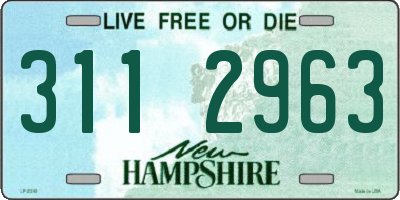 NH license plate 3112963
