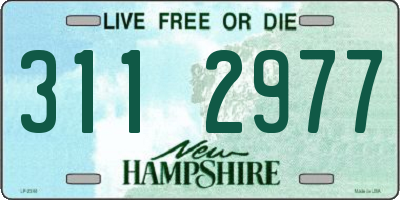 NH license plate 3112977