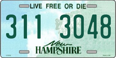 NH license plate 3113048