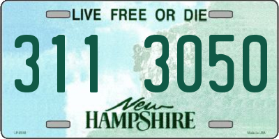 NH license plate 3113050