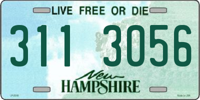 NH license plate 3113056