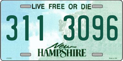 NH license plate 3113096