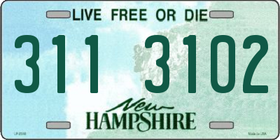 NH license plate 3113102