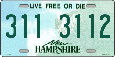 NH license plate 3113112