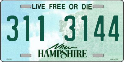 NH license plate 3113144