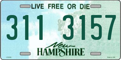 NH license plate 3113157