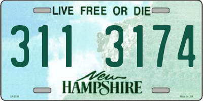 NH license plate 3113174
