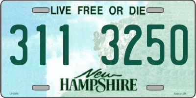 NH license plate 3113250
