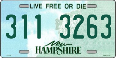 NH license plate 3113263