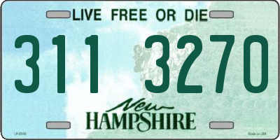 NH license plate 3113270