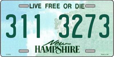 NH license plate 3113273