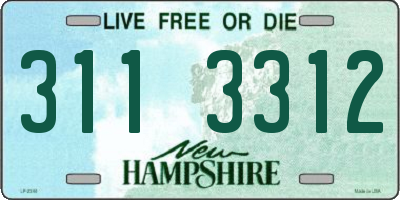 NH license plate 3113312