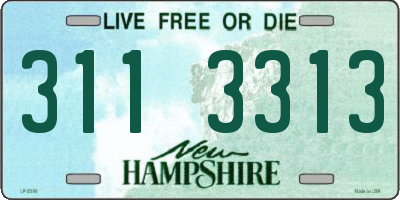 NH license plate 3113313