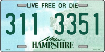 NH license plate 3113351