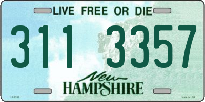 NH license plate 3113357