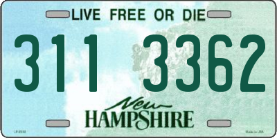 NH license plate 3113362