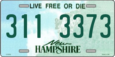 NH license plate 3113373