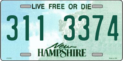 NH license plate 3113374