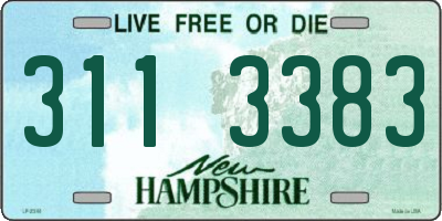NH license plate 3113383