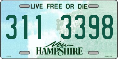 NH license plate 3113398
