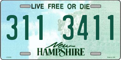 NH license plate 3113411