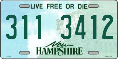 NH license plate 3113412