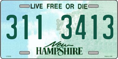 NH license plate 3113413