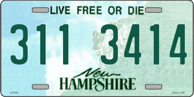NH license plate 3113414