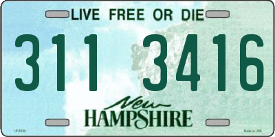 NH license plate 3113416