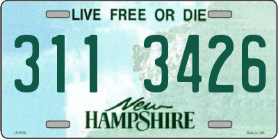 NH license plate 3113426