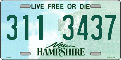 NH license plate 3113437