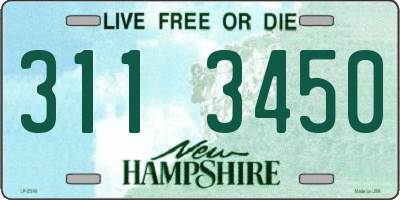 NH license plate 3113450
