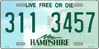 NH license plate 3113457