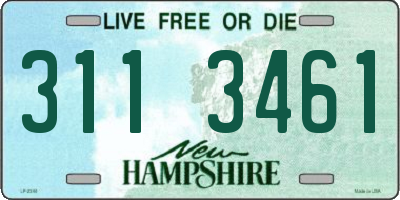 NH license plate 3113461