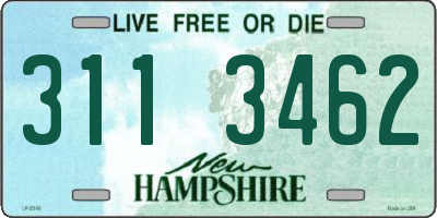 NH license plate 3113462