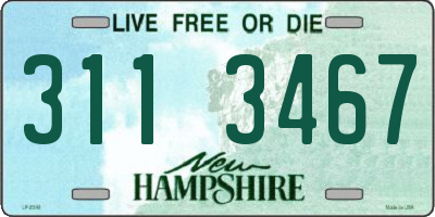 NH license plate 3113467