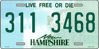 NH license plate 3113468