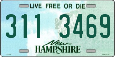 NH license plate 3113469