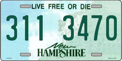 NH license plate 3113470
