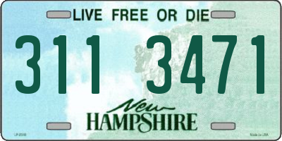 NH license plate 3113471