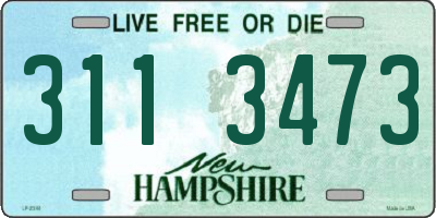NH license plate 3113473