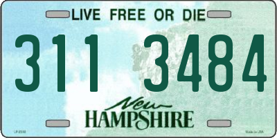 NH license plate 3113484