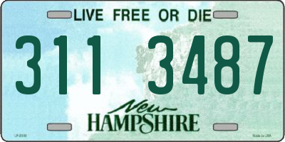 NH license plate 3113487
