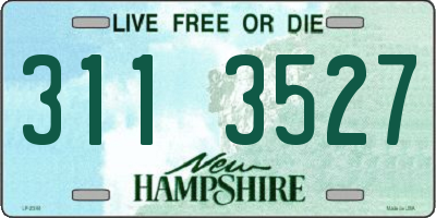 NH license plate 3113527