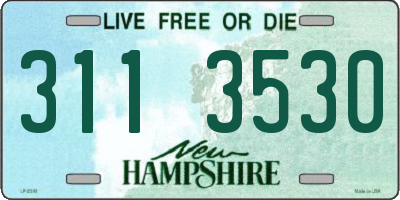 NH license plate 3113530