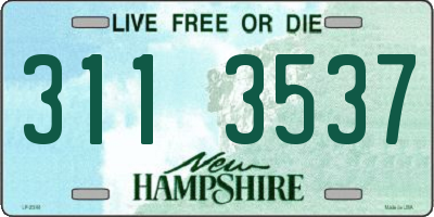 NH license plate 3113537