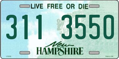 NH license plate 3113550